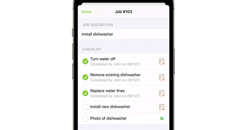 ServiceM8 Checklists